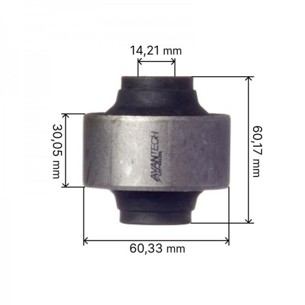 Сайлентблок переднего нижнего рычага задний Avantech ASB4112			