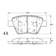 Колодки тормозные задние MILES E410092 для VW GOLF VI, JETTA IV, SKODA OCTAVIA 1Z (TRW GDB1841)