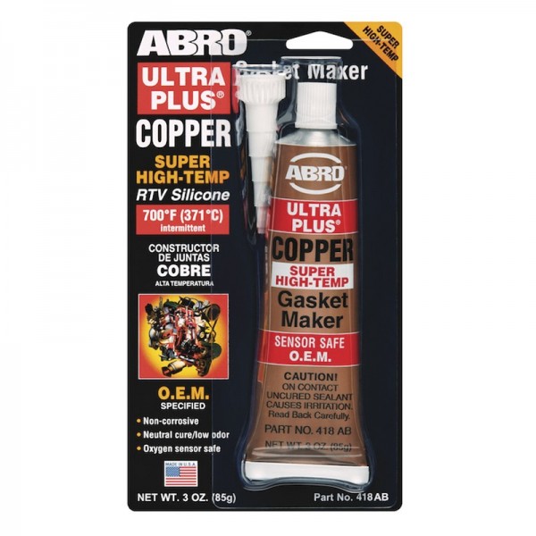 Герметик прокладок ABRO ULTRA PLUS COPPER медный, 85г