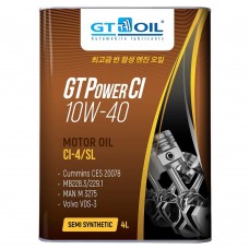 Моторное масло GT OIL Power CI 10W-40 CI-4/SL 4л