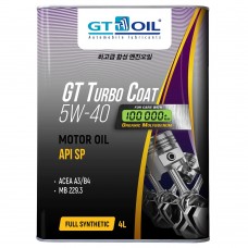 Моторное масло GT OIL Turbo Coat 5W-40 A3/B4 4л