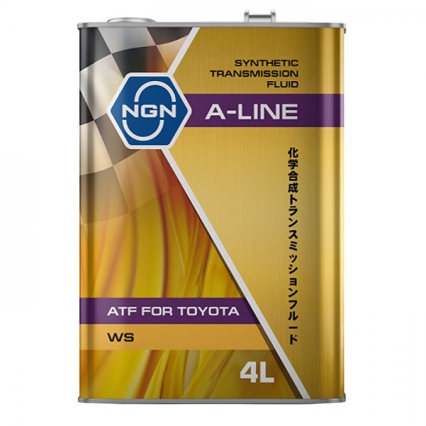 Жидкость для АКПП Toyota NGN A-LINE ATF WS 4л