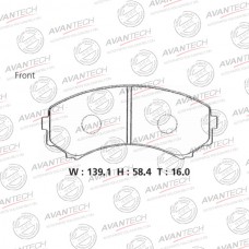 Колодки тормозные дисковые Avantech противоскрипная пластина в компл.
					
AV431