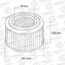 Фильтр воздушный с пропиткой AVANTECH AF0255W