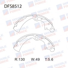 Колодки тормозные барабанные DOUBLE FORCE
					
DFS8512