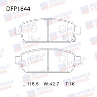 Колодки тормозные дисковые DOUBLE FORCE
					
DFP1844
