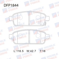 Колодки тормозные дисковые DOUBLE FORCE
					
DFP1844