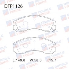 Колодки тормозные дисковые DOUBLE FORCE
					
DFP1126