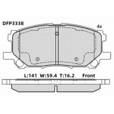 Колодки тормозные дисковые DOUBLE FORCE
					
DFP3338