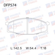 Колодки тормозные дисковые DOUBLE FORCE