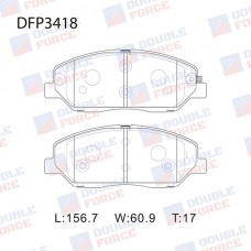 Колодки тормозные дисковые DOUBLE FORCE
					
DFP3418