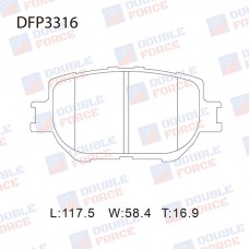 Колодки тормозные дисковые DOUBLE FORCE
					
DFP3316