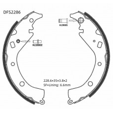 Колодки тормозные барабанные DOUBLE FORCE