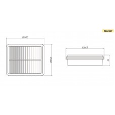 Фильтр воздушный DOUBLE FORCE DFA2337