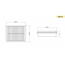 Фильтр воздушный DOUBLE FORCE DFA179