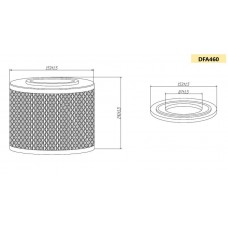 Фильтр воздушный DOUBLE FORCE DFA460