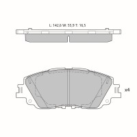 Колодки тормозные дисковые Avantech (противоскрипная пластина в компл.)
					
AV1204