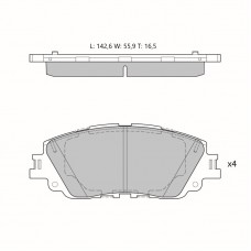 Колодки тормозные дисковые Avantech (противоскрипная пластина в компл.)
					
AV1204