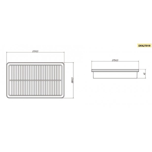 Фильтр воздушный DOUBLE FORCE DFA27019