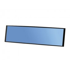 Зеркало заднего вида Carmate Convex Mirror сферическое 290 мм, хромовое напыление от яркого света и УФ лучей, черное M11