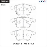 Дисковые тормозные колодки ADVICS
					
SN944P