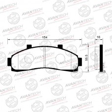 Колодки тормозные дисковые Avantech противоскрипная пластина в компл.
					
AV175