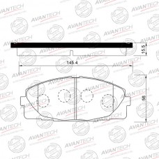 Колодки тормозные дисковые Avantech
					
AV844