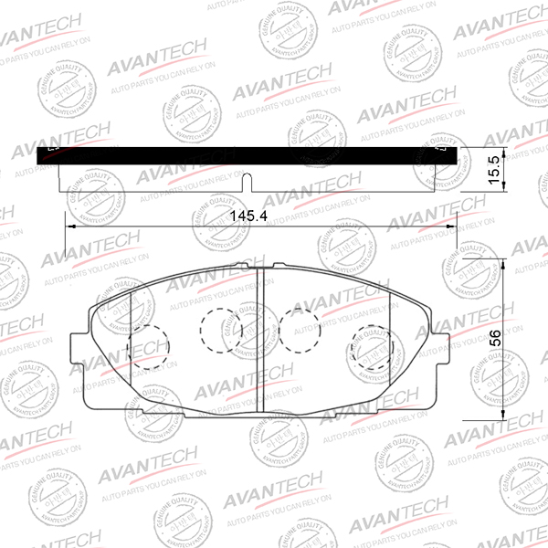 
Колодки тормозные дисковые Avantech
					