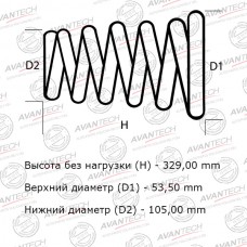 Комплект усиленных пружин подвески Avantech 2шт. в одной упаковке