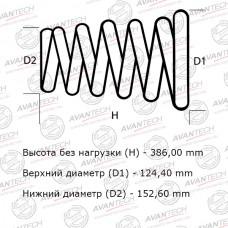 Комплект усиленных пружин подвески Avantech 2шт. в одной упаковке