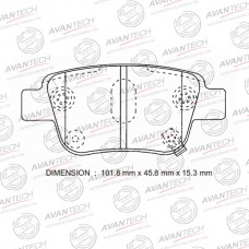 Колодки тормозные дисковые Avantech противоскрипная пластина в компл.
					
AV846