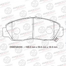 Колодки тормозные дисковые Avantech противоскрипная пластина в компл.
					
AV585