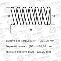 Комплект усиленных пружин подвески Avantech (2шт. в одной упаковке)
					
HS4177R