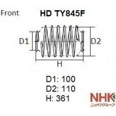 Пружина подвески усиленная NHK HEAVY DUTY HD
					
HDTY845F