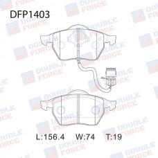 Колодки тормозные дисковые DOUBLE FORCE
					
DFP1403