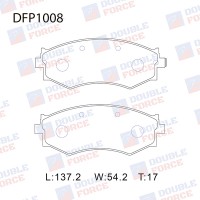 Колодки тормозные дисковые DOUBLE FORCE
					
DFP1008