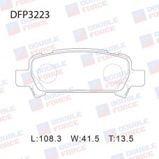 Колодки тормозные дисковые DOUBLE FORCE
					
DFP3223