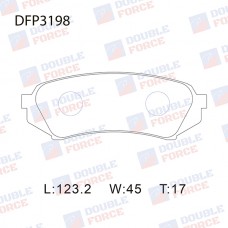 Колодки тормозные дисковые DOUBLE FORCE
					
DFP3198