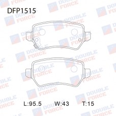 Колодки тормозные дисковые DOUBLE FORCE
					
DFP1515