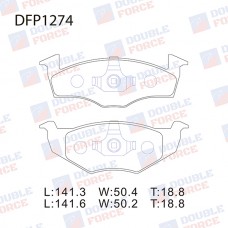 Колодки тормозные дисковые DOUBLE FORCE
					
DFP1274