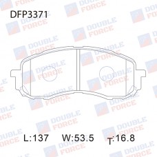 Колодки тормозные дисковые DOUBLE FORCE
					
DFP3371