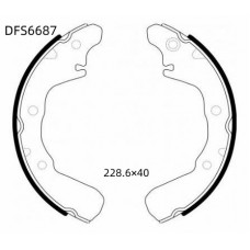 Колодки тормозные барабанные DOUBLE FORCE
					
DFS6687