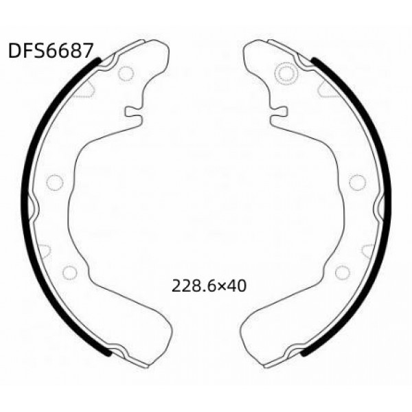 
Колодки тормозные барабанные Double Force
					