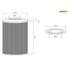 Фильтр воздушный DOUBLE FORCE DFA16127