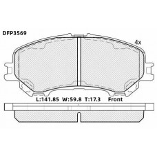 Колодки тормозные дисковые DOUBLE FORCE
					
DFP3569