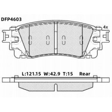 Колодки тормозные дисковые DOUBLE FORCE
					
DFP4603