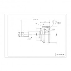 Шрус привода DOUBLE FORCE, с ABS
					
DFCV073