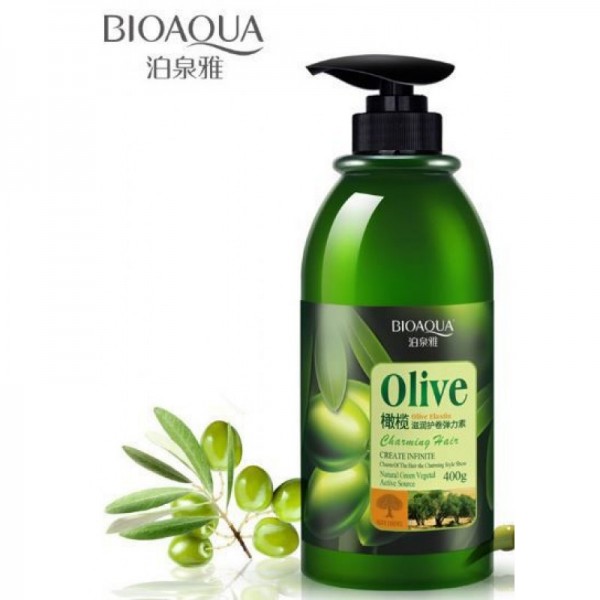 Эластин для укладки волос с оливками BIOAQUA Olive Elastin, 400 гр