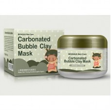 КИСЛОРОДНАЯ МАСКА ДЛЯ ЛИЦА BIOAQUA CARBONATED BUBBLE CLAY MASK, 100ГР.