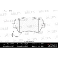 Колодки тормозные передние (Смесь Low-Metallic) (LADA LARGUS, VESTA / RENAULT DUSTER 2WD, Kaptur 2WD / NISSAN NOTE, MICRA (K12)) (TRW GDB3332) E400108